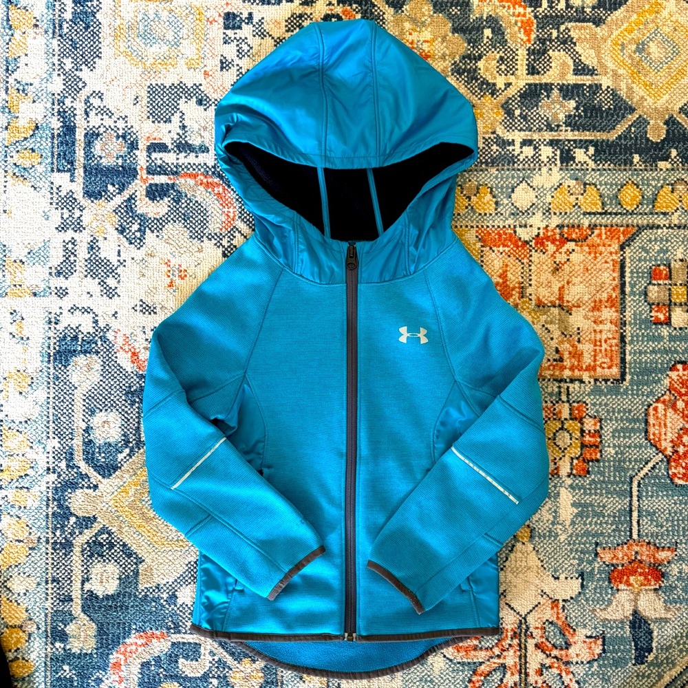 Under Armour Girls Storm Fleece Jacket Swacket Full-Zip, YXS(5/6)